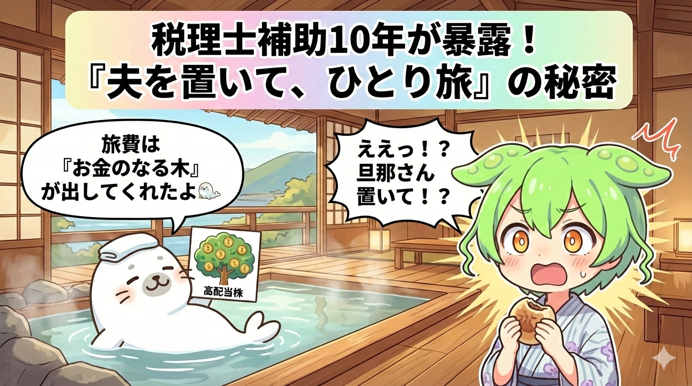 税理士補助10年が暴露！夫を置いて、ひとり旅の秘密